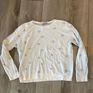 White Polka Dot Sweater
